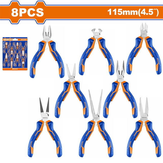 Lot de 8 mini-pinces 4,5" WADFOW | WPS1618