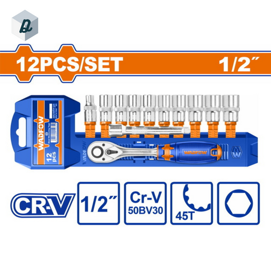 Coffret de 12 douilles 1/2" WADFOW | WST2212