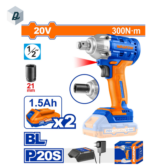 Clé à Chocs à Batterie 20V 1/2 WADFOW | WCD1512