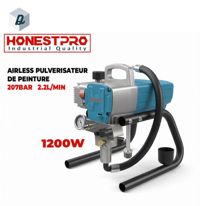 Pulvérisateur de Peinture AIRLESS 1200W HONESTPRO | YAE4723
